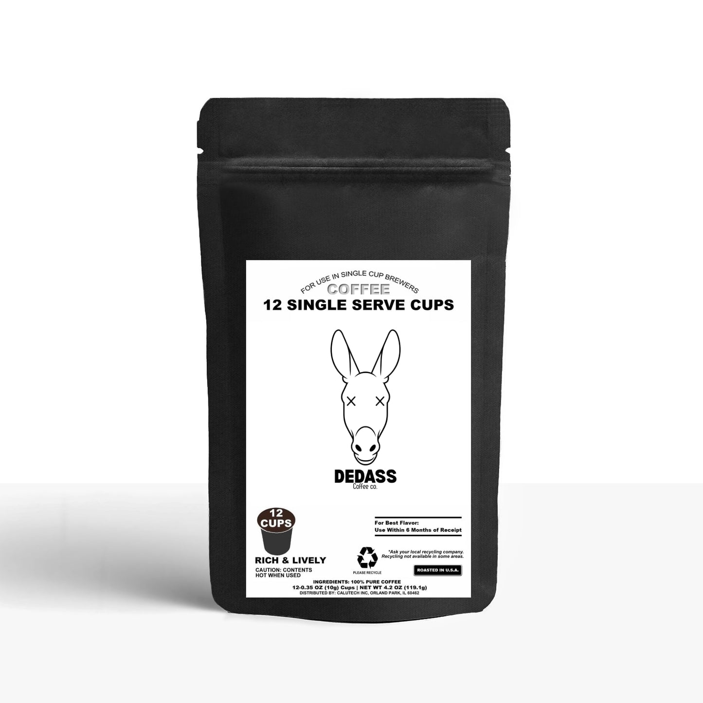 12 Pack Single Serve Coffee Capsules